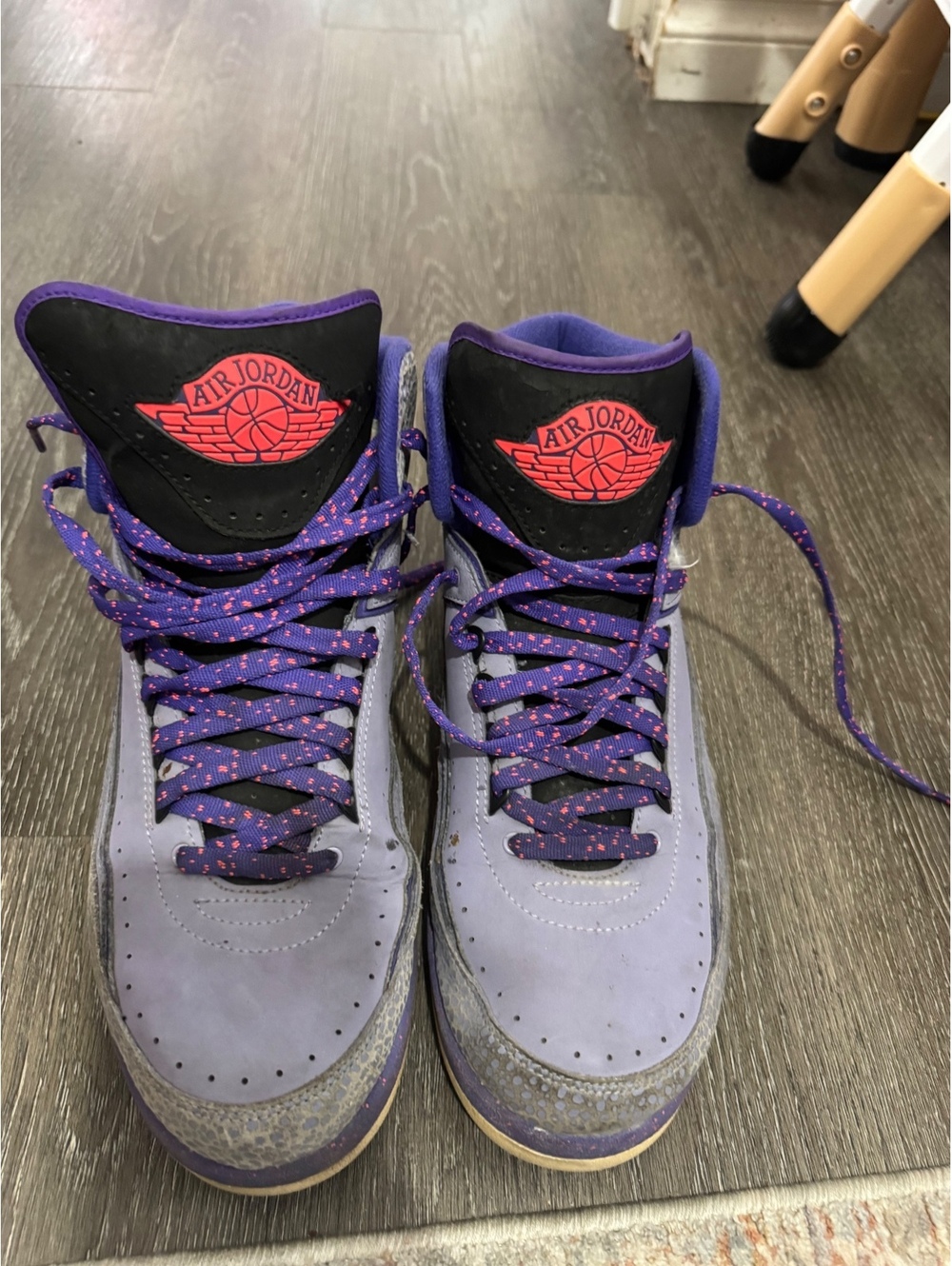 Air Jordan 2 Retro Iron Purple 2014 Men’s Size 13 385475-553